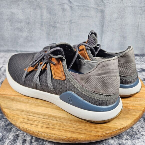 OluKai Mio Li Shoes Men\'s 9.5 Gray Brown Textile Lightweight Casual Sneakers main image 7